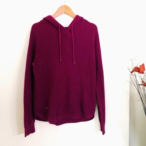 LRL 100% Cotton Pullover Hoodie Sweater Purple Rose Size L - Picture 1 of 6